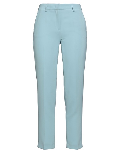SA★RYA COUTURE Casual trouser Sky blue 89% Polyester, 11% Elastane