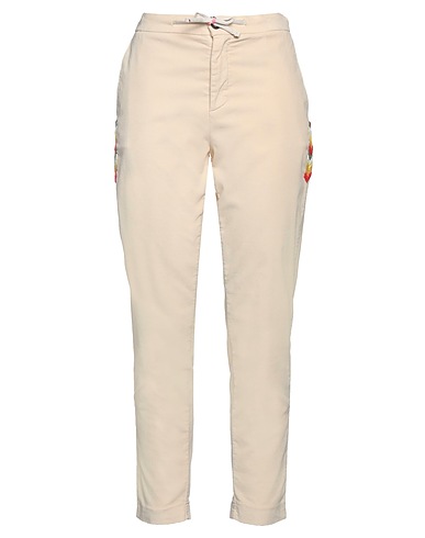 I LOVE MP Pantalone Beige 98% Cotone, 2% Elastan