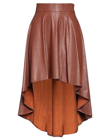 PINKO Mini skirt Brown 100% Polyester, Polyurethane