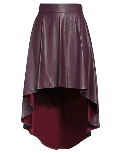 PINKO Mini skirt Plum 100% Polyester, Polyurethane