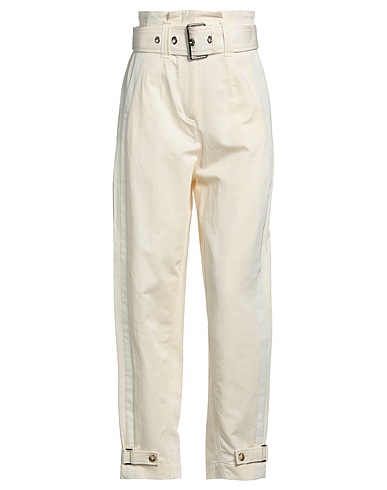 PINKO Casual trouser Cream 83% Cotton, 17% Linen, Polyester