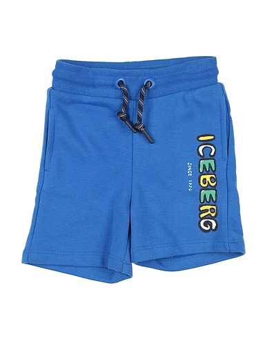 ICEBERG Shorts & Bermuda Blue 85% Cotton, 15% Polyester