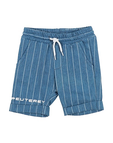 PEUTEREY Shorts & Bermuda Blue 100% Cotton