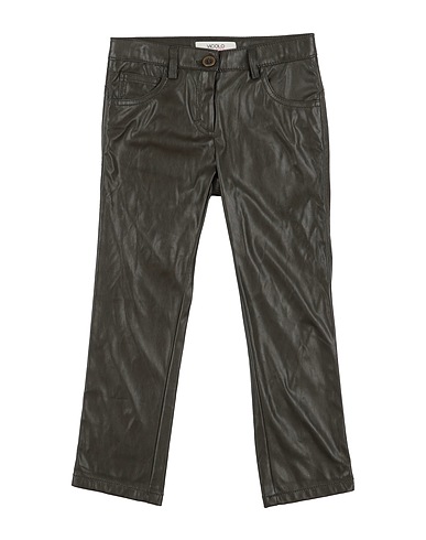 VICOLO Casual trouser Dark green 50% Polyurethane, 50% Polyester