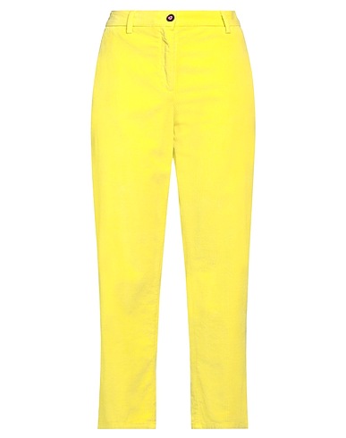 I LOVE MP Casual trouser Yellow 75% Cotton, 24% Lyocell, 1% Elastane