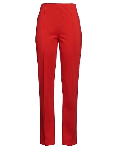 CARACTÈRE Casual pants Red 68% Viscose, 28% Polyamide, 4% Elastane