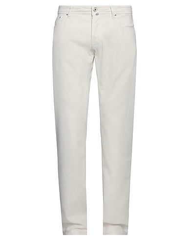 JACOB COHЁN Casual trouser Off white 69% Modal, 28% Cotton, 3% Elastane
