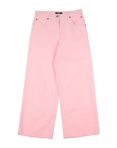 BALMAIN Denim trousers Pink 92% Cotton, 6% Modal, 2% Elastane