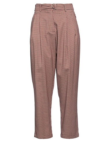 B.YU Casual trouser Burgundy 63% Polyester, 34% Viscose, 3% Elastane