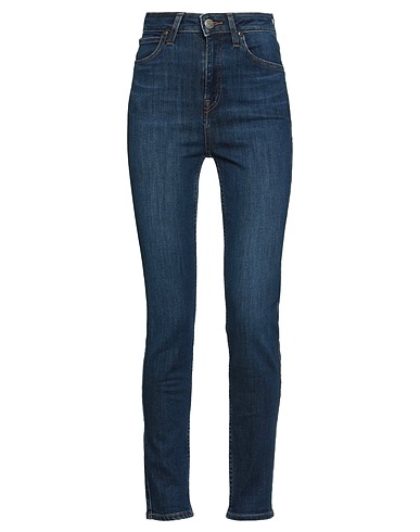LEE Denim trousers Blue 83% Cotton, 13% Polyester, 4% Elastane