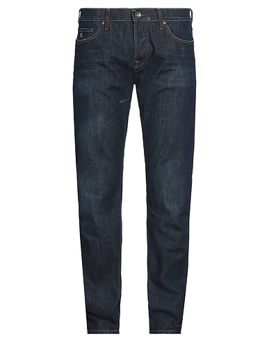 0/ZERO CONSTRUCTION Denim trousers Blue 99% Cotton, 1% Elastane