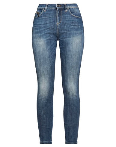 KAOS JEANS Denim trousers Blue 66% Cotton, 17% Tencel™, 15% Polyester, 2% Elastane