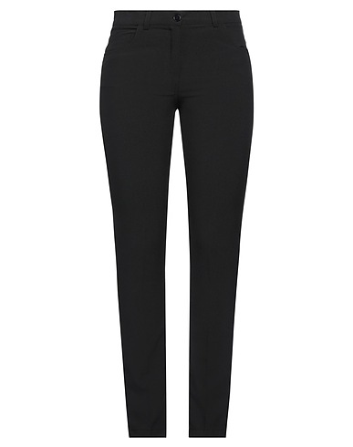 ELEONORA PIÙ® Casual trouser Black 80% Polyester, 15% Viscose, 5% Elastane