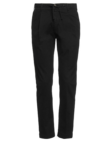 PIIZONE Casual trouser Black 97% Cotton, 3% Elastane