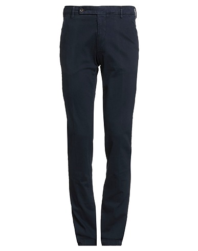BERWICH Casual trouser VISSUTO Navy blue 97% Cotton, 3% Elastane