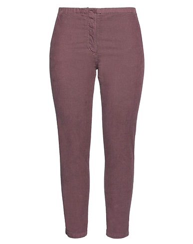 LOCAL APPAREL Casual trouser Plum 98% Cotton, 2% Elastane