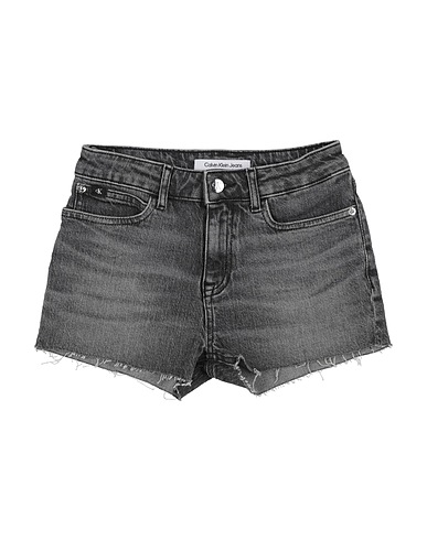 CALVIN KLEIN JEANS Denim shorts Charcoal 99% Cotton, 1% Elastane