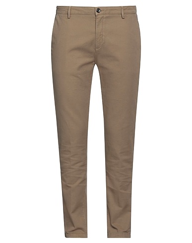 YAN SIMMON Casual trouser Khaki 97% Cotton, 3% Elastane