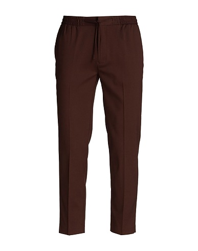 TOPMAN Casual trouser Brown 67% Polyester, 31% Viscose, 2% Elastane