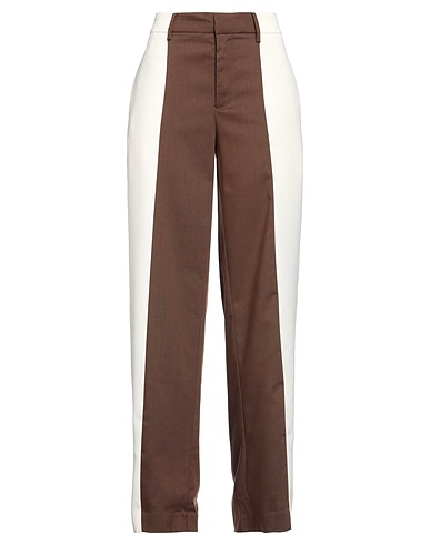 ISABELLE BLANCHE Paris Casual trouser Khaki 70% Polyester, 18% Wool, 10% Tencel™, 2% Elastane
