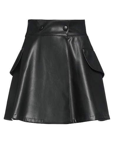 PHILOSOPHY di LORENZO SERAFINI Mini skirt Black 100% Polyester, Polyester resin