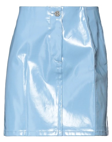 M MISSONI Mini skirt Light blue 96% Cotton, 4% Elastane