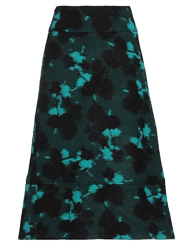 COLVILLE Midi skirt Dark green 70% Virgin Wool, 30% Polyester