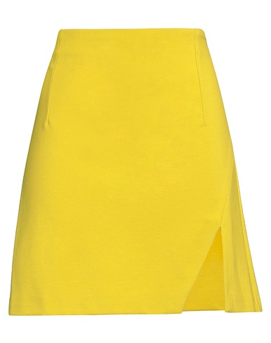 PINKO Mini skirt Lime green 67% Viscose, 28% Polyamide, 5% Elastane