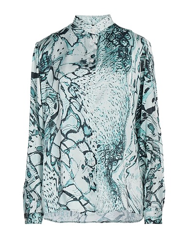CAVALLI CLASS Patterned shirts & blouses Green 100% Viscose