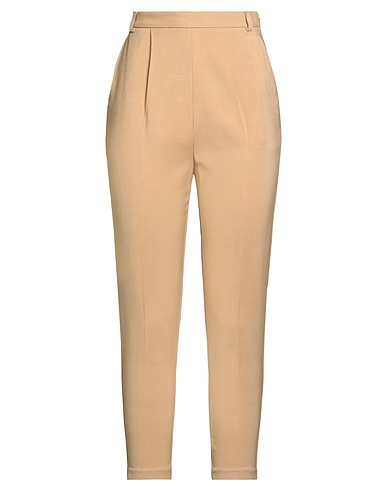 ELISABETTA FRANCHI Pantalone Beige 81% Viscosa, 17% Lana Vergine, 2% Elastan