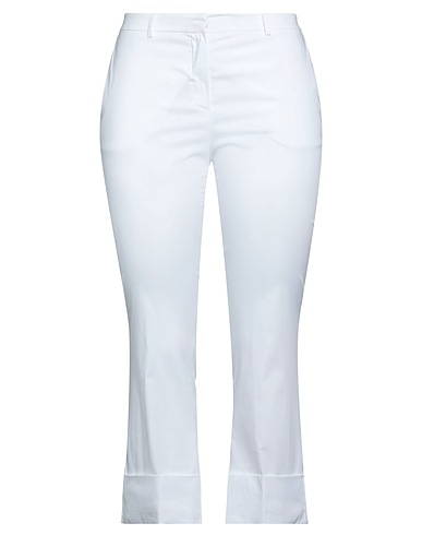 GOODMATCH Casual pants White 71% Cotton, 25% Polyamide, 4% Elastane