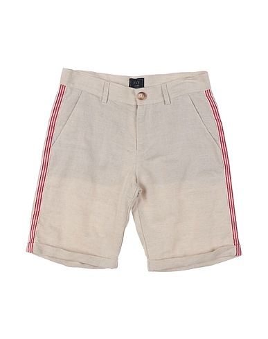 FAY Shorts y Bermudas Beige 56% Lino, 44% Algodón, Poliéster