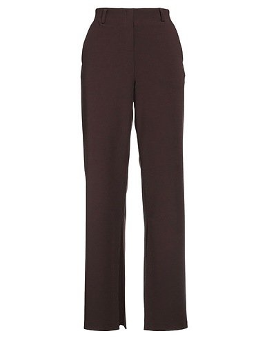 EMIN & PAUL Casual trouser Dark brown 74% Polyester, 15% Viscose, 11% Polyurethane