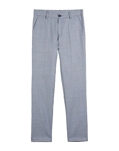DAL LAGO CLUB Casual trouser Pastel blue 100% Virgin Wool
