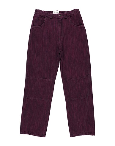 MORLEY Denim trousers Plum 100% Cotton