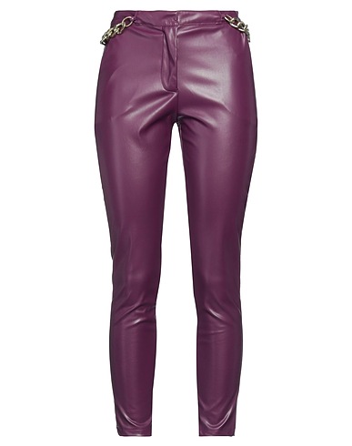 NO SECRETS Casual trouser Plum 50% Polyester, 50% Polyurethane