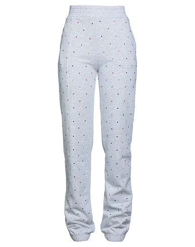 MSGM Casual trouser Light grey 100% Cotton