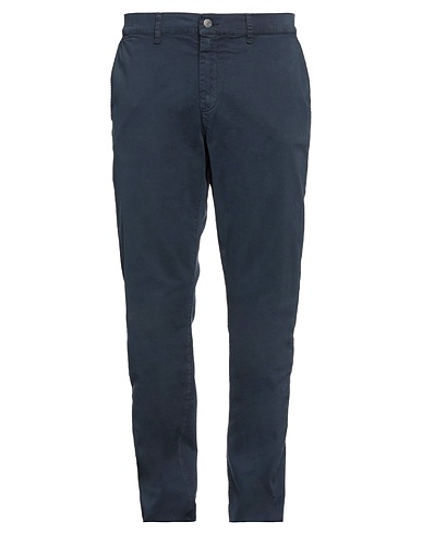 GREY DANIELE ALESSANDRINI Casual trouser Midnight blue 98% Cotton, 2% Elastane