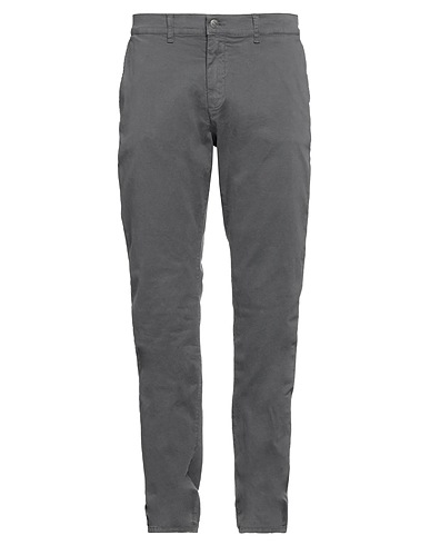 GREY DANIELE ALESSANDRINI Casual trouser Grey 98% Cotton, 2% Elastane