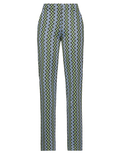 M MISSONI Casual trouser Light blue 46% Viscose, 35% Polyester, 13% Polyamide, 6% Elastane