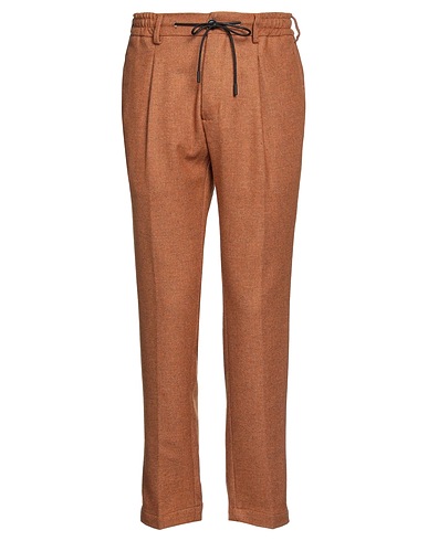 BRO SHIP Pantalone Cammello 65% Lana, 29% Poliestere, 5% Altre Fibre, 1% Elastan