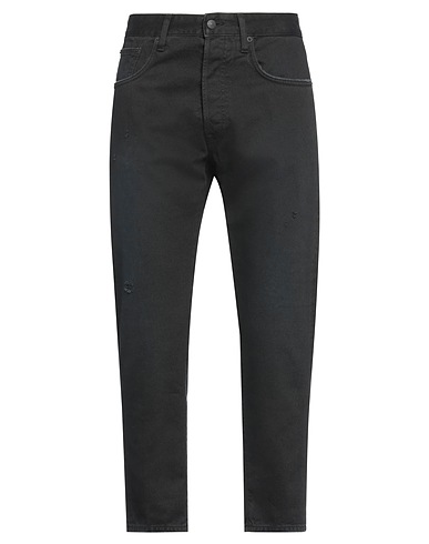 (+) PEOPLE Pantalone Nero 100% Cotone