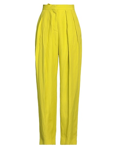 STELLA McCARTNEY Casual pants Lime green 72% Viscose, 28% Linen