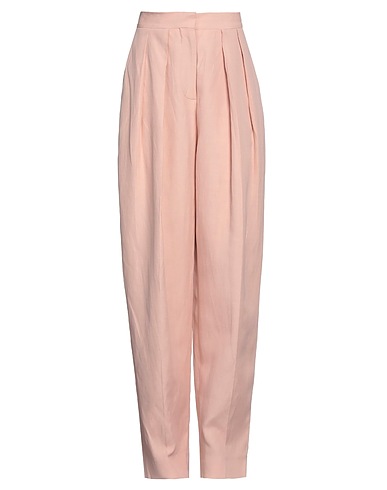 STELLA McCARTNEY Casual trouser Light pink 72% Viscose, 28% Linen