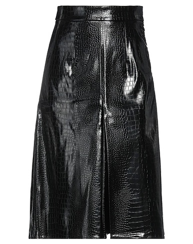 SHUSHU/TONG Midi skirt Black 83% Viscose, 17% Polyester, Polyurethane