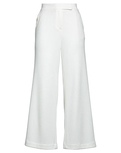 SOUVENIR Casual trouser White 45% Viscose, 36% Polyester, 19% Nylon