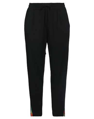 CLIPS MORE Casual trouser Black 95% Viscose, 5% Elastane