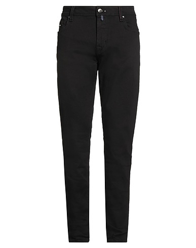 TRAMAROSSA Pantaloni jeans Nero 66% Cotone, 18% Poliestere riciclato, 12% Cotone riciclato, 4% Elastan