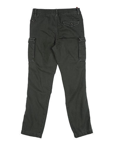 BERNA Casual trouser Military green Cotton