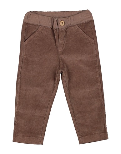 KID'S COMPANY Casual trouser Taupe 97% Cotton, 3% Elastane